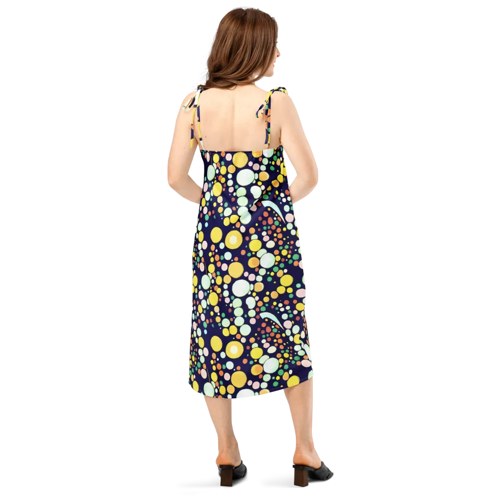 Cosmic Bubble Pop on Slip Dress — Back