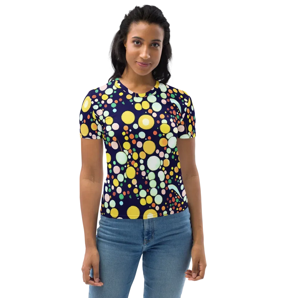 Cosmic Bubble Pop on Women's Crew Neck T-Shirt — Front