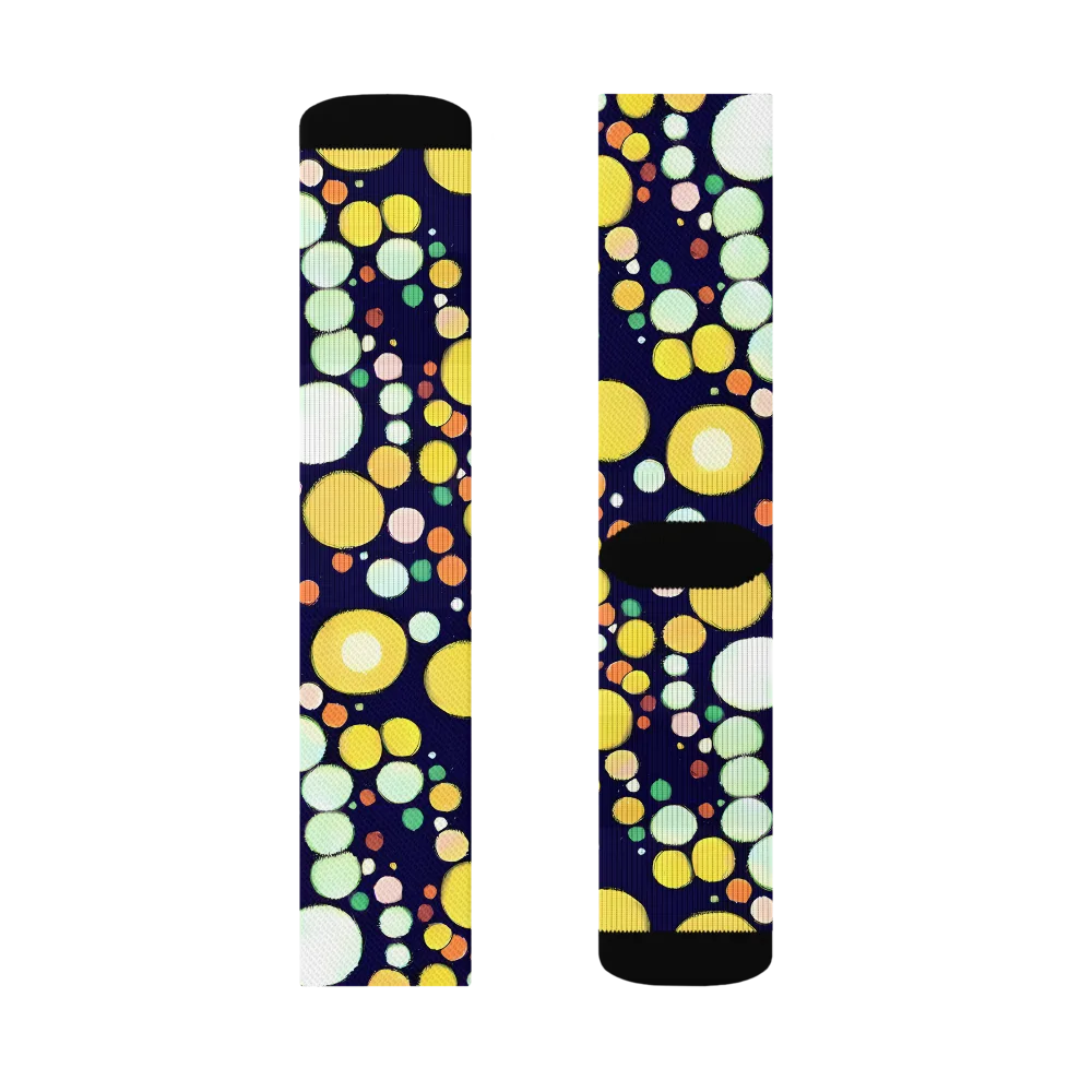 Cosmic Bubble Pop on Socks — Left Sock