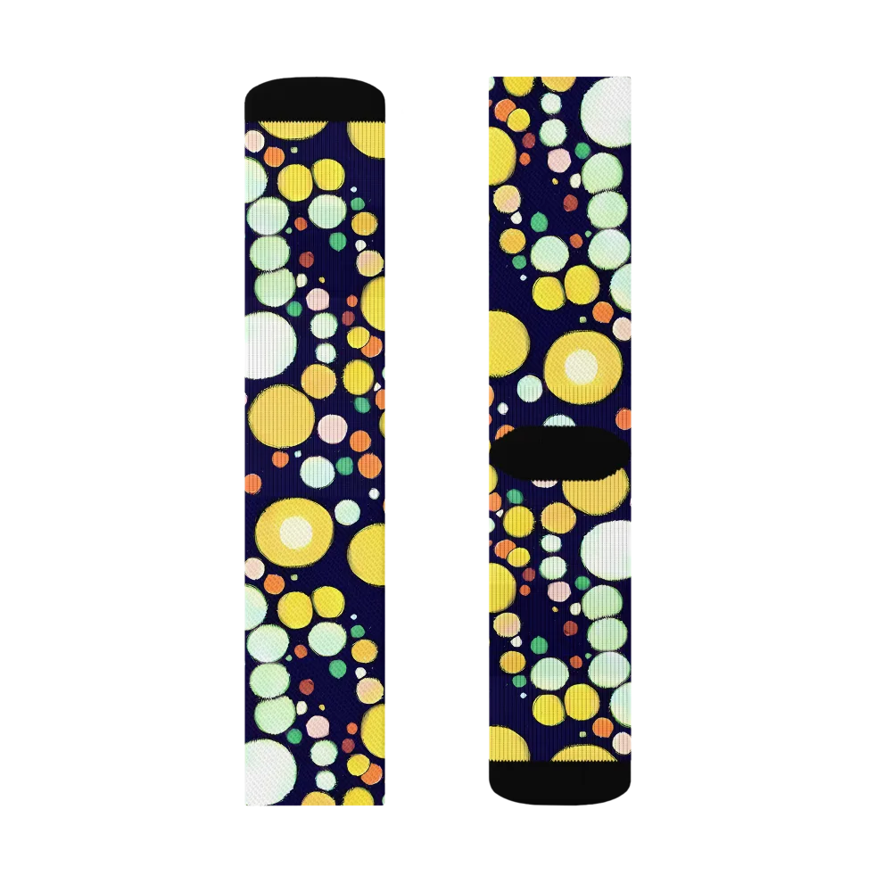 Cosmic Bubble Pop on Socks — Right Sock