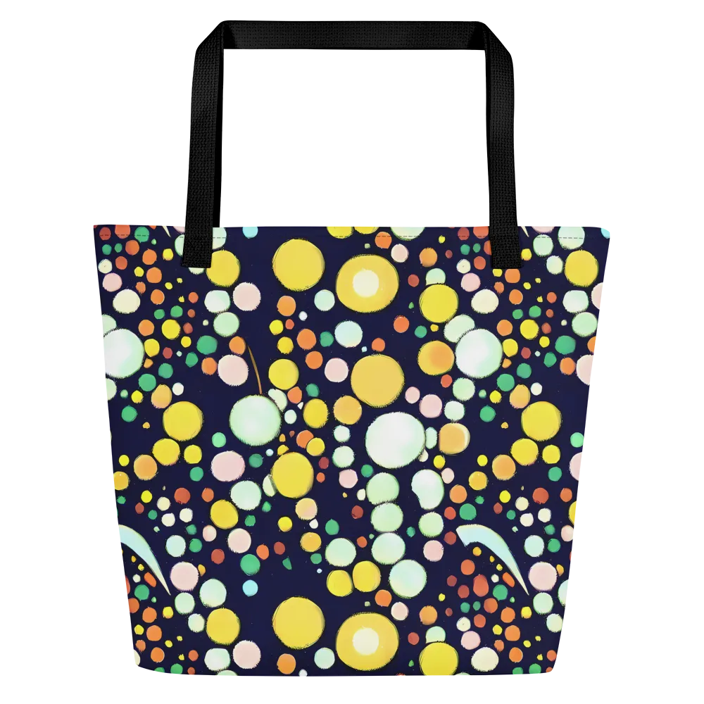 Cosmic Bubble Pop on Large Tote Bag W/ Pocket — Front