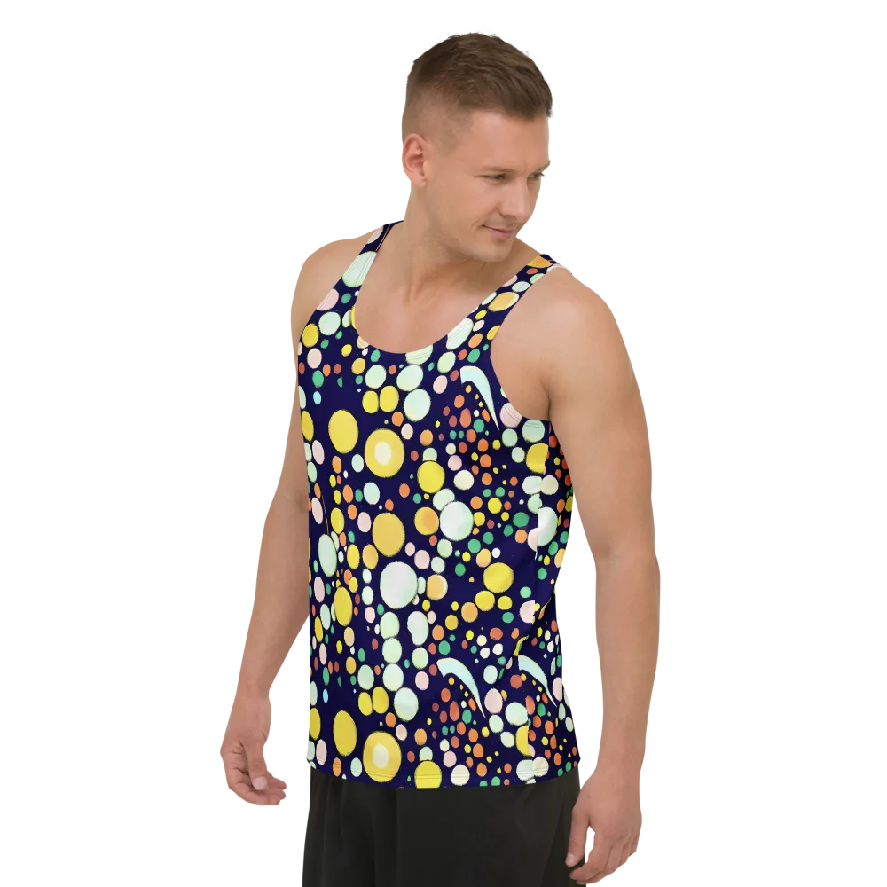 Cosmic Bubble Pop on Men's Tank Top — Left Front