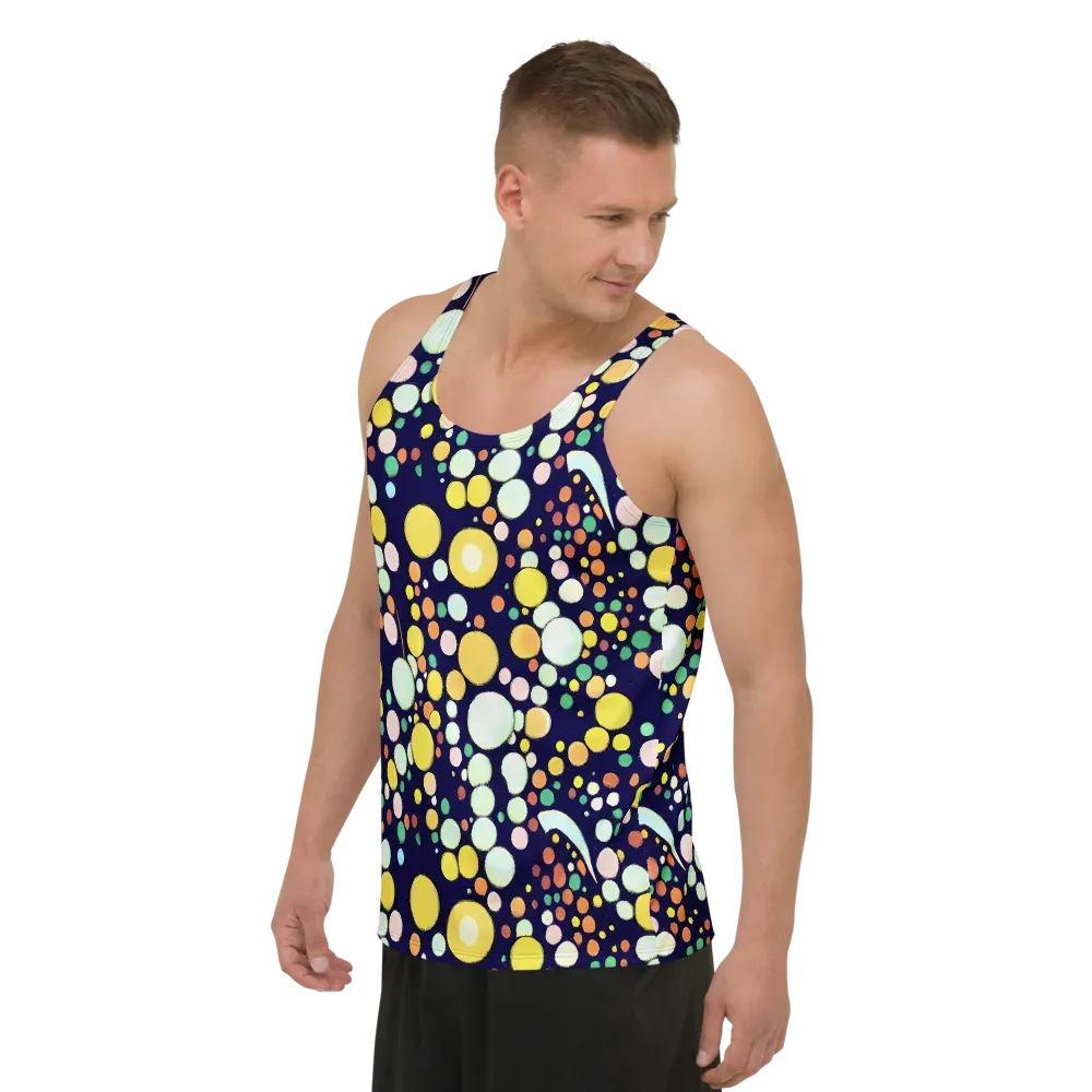 Cosmic Bubble Pop on Men's Tank Top — Left Front