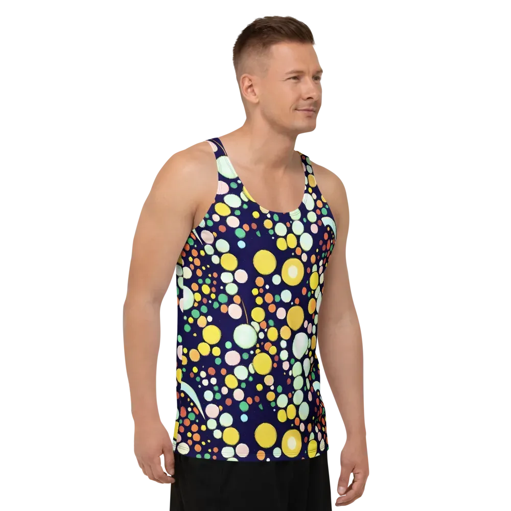 Cosmic Bubble Pop on Men's Tank Top — Right Front