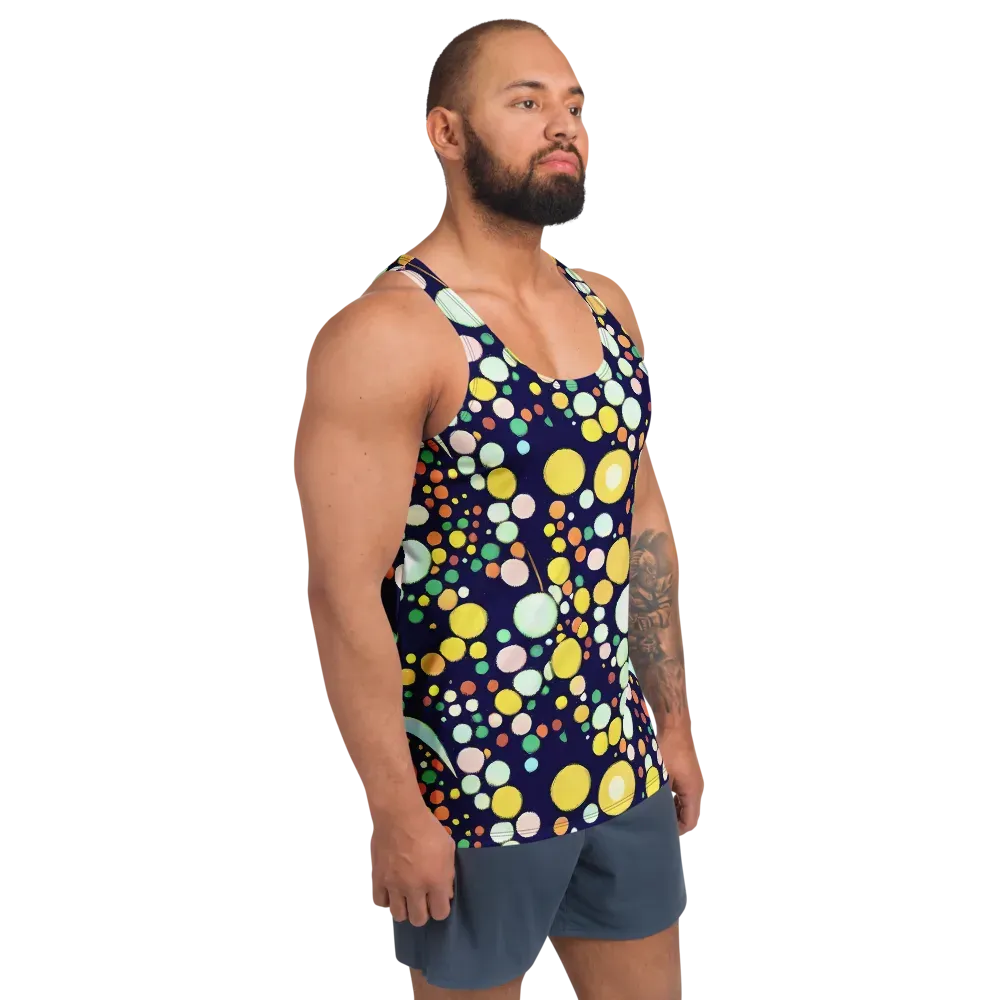 Cosmic Bubble Pop on Men's Tank Top — Right Front