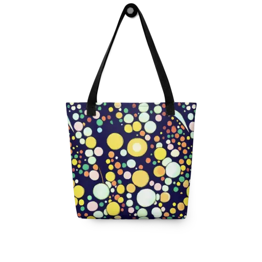 Cosmic Bubble Pop on a Tote Bag