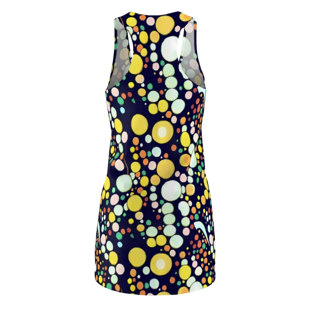 Cosmic Bubble Pop on Racerback Dress — Back