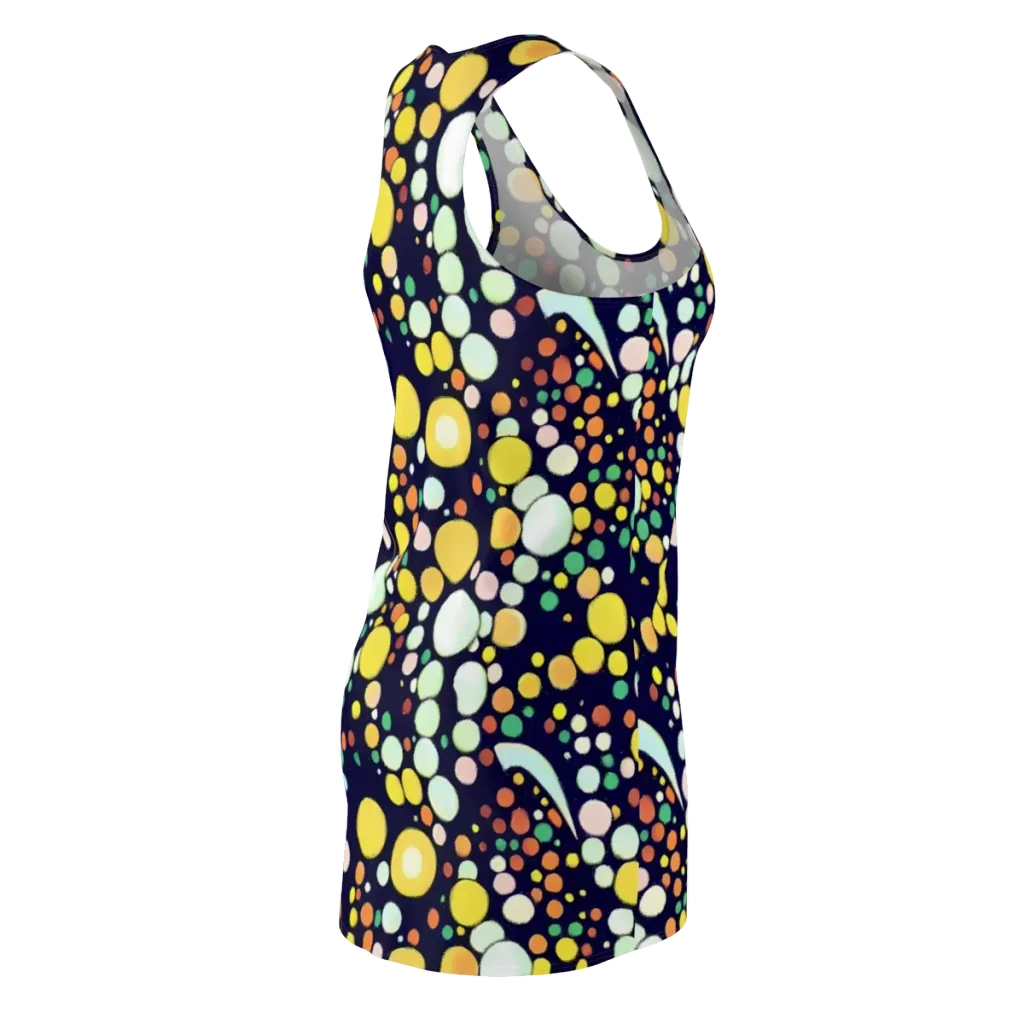 Cosmic Bubble Pop on Racerback Dress — Back Side