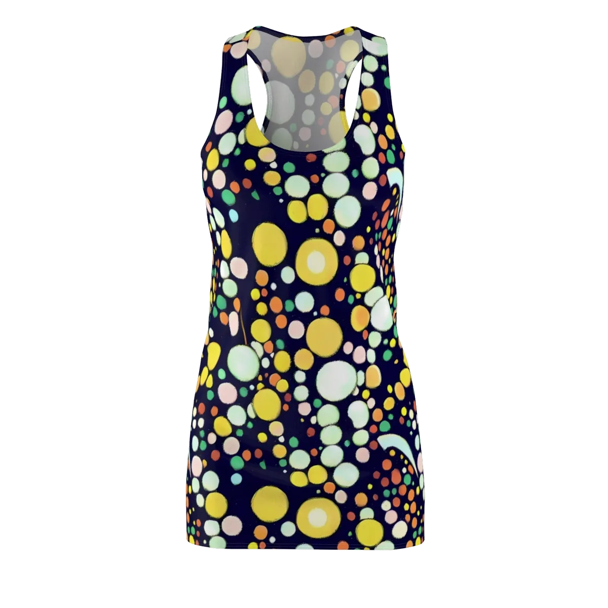 Cosmic Bubble Pop on Racerback Dress — Front