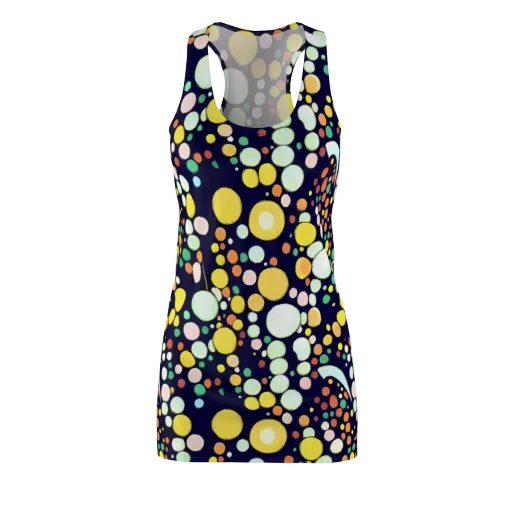 Cosmic Bubble Pop on a Racerback Dress