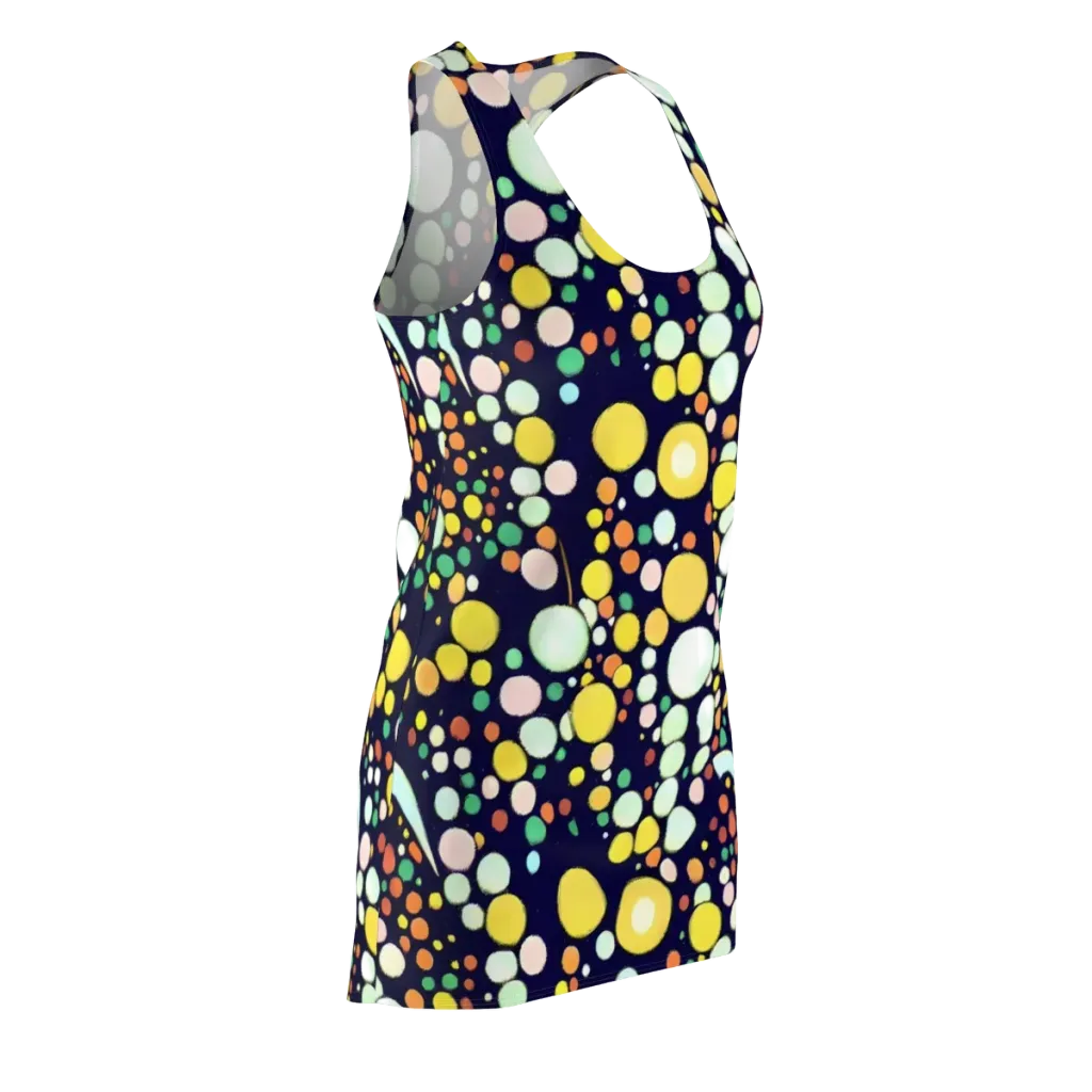 Cosmic Bubble Pop on Racerback Dress — Front Side