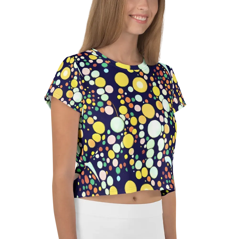 Cosmic Bubble Pop on Crop Tee — Right