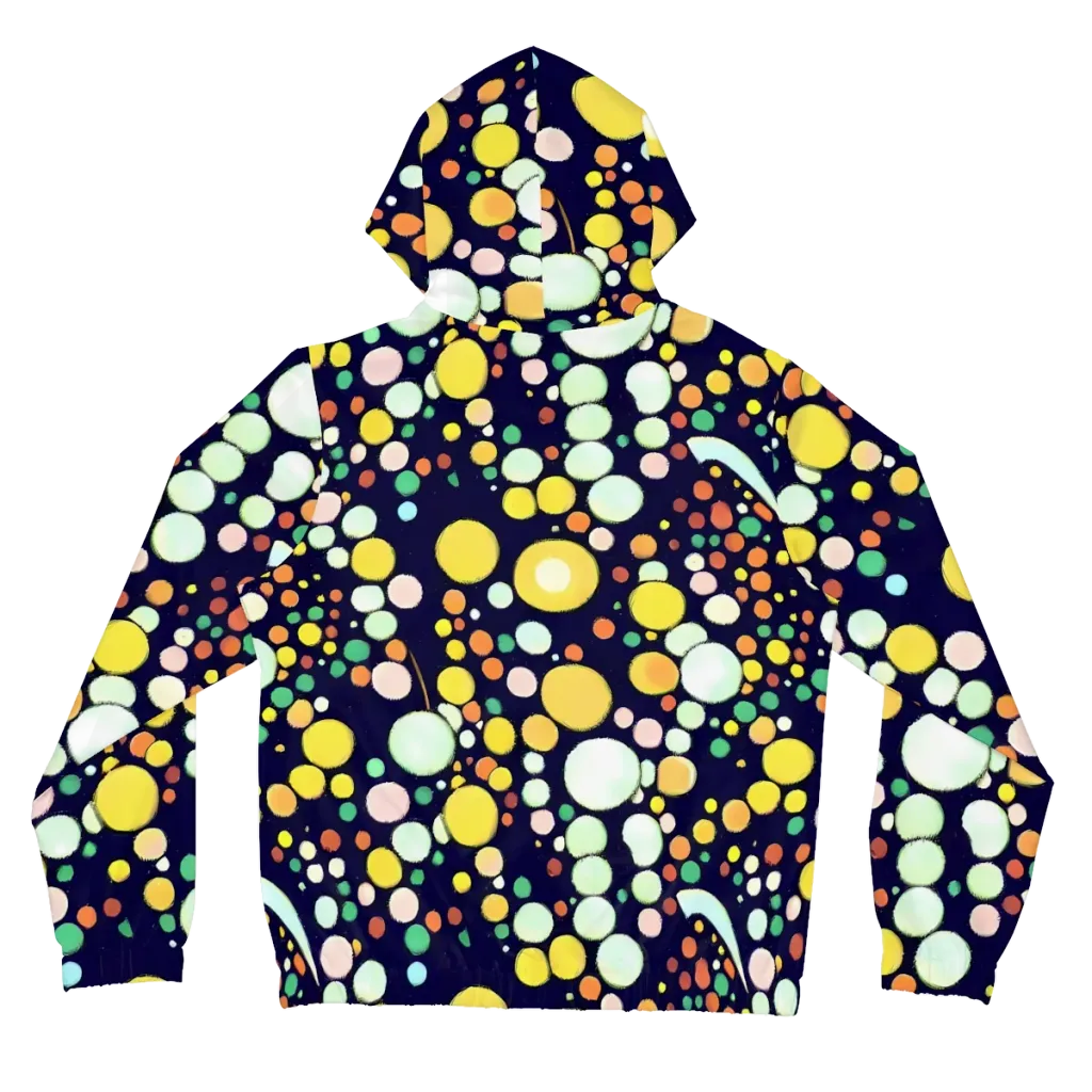 Cosmic Bubble Pop on Women's Full-Zip Hoodie — Back