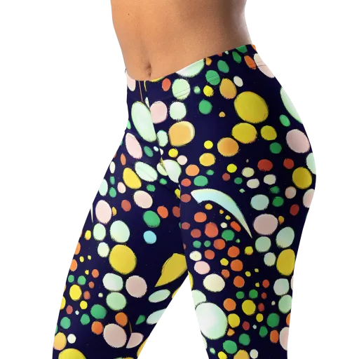 Cosmic Bubble Pop on a Leggings