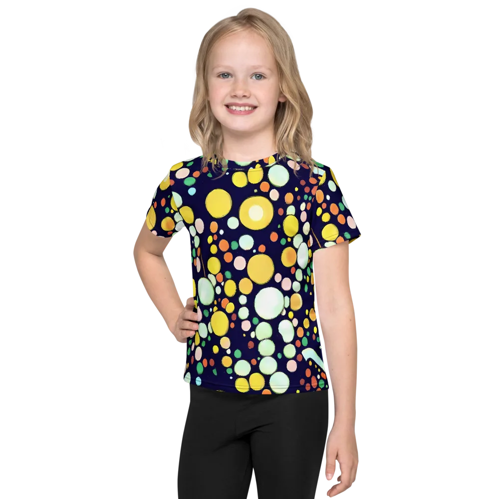 Cosmic Bubble Pop on Kids Crew Neck T-Shirt — Front