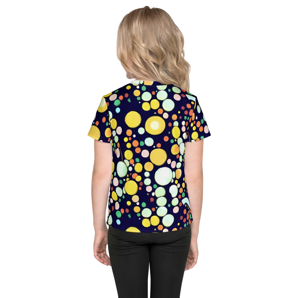 Cosmic Bubble Pop on Kids Crew Neck T-Shirt — Back
