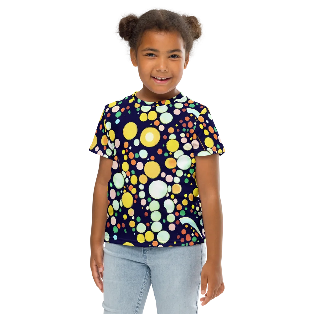 Cosmic Bubble Pop on Kids Crew Neck T-Shirt — Front