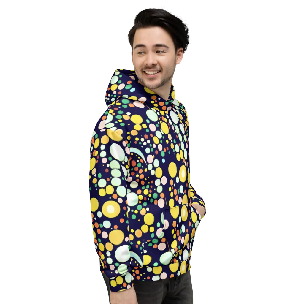 Cosmic Bubble Pop on Hoodie — Right