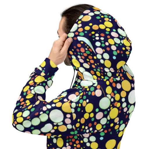 Cosmic Bubble Pop on a Hoodie