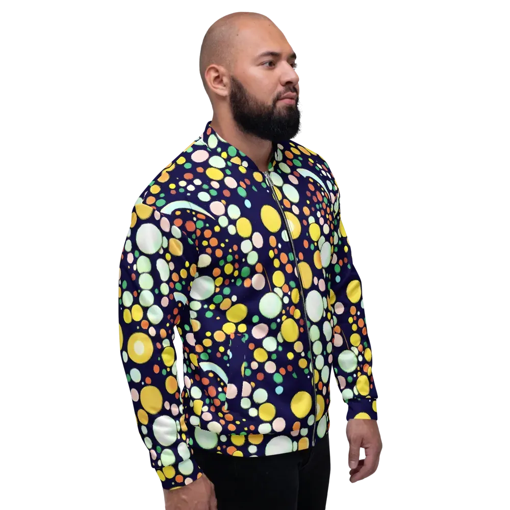 Cosmic Bubble Pop on Bomber Jacket — Right