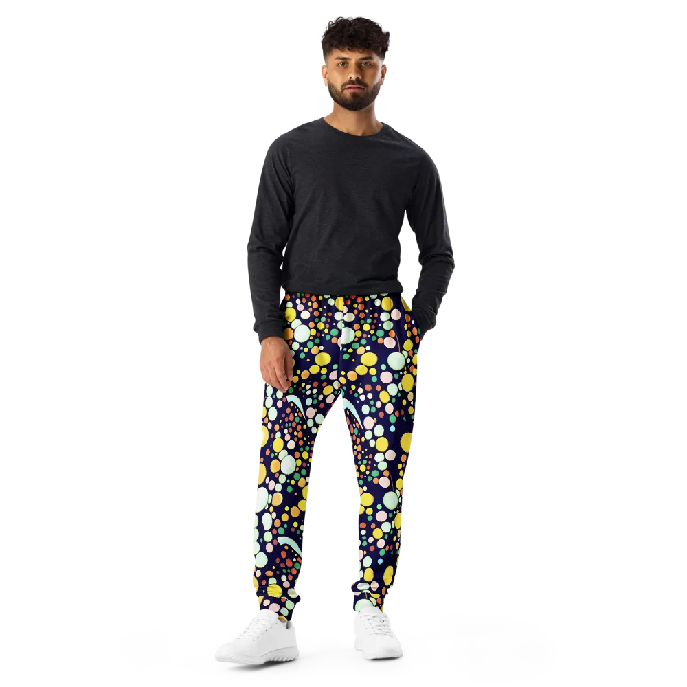 Cosmic Bubble Pop on Men's Joggers — Front