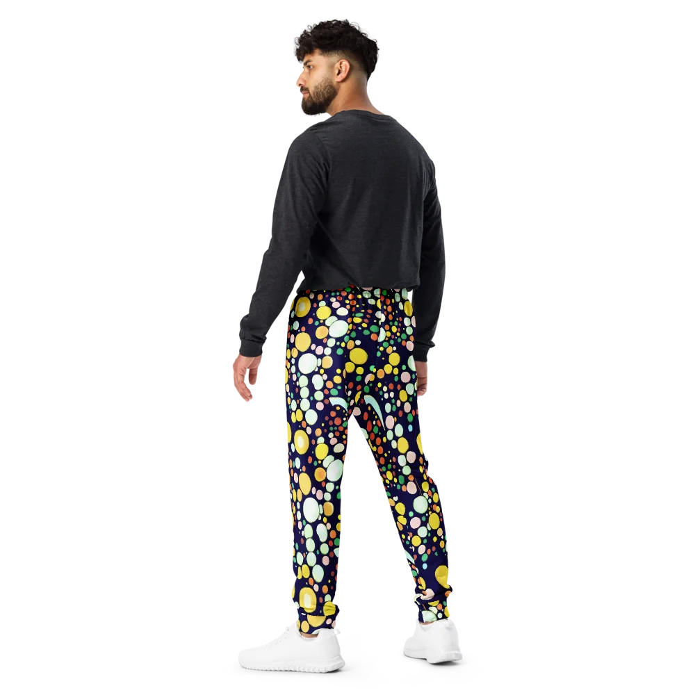 Cosmic Bubble Pop on Men's Joggers — Back