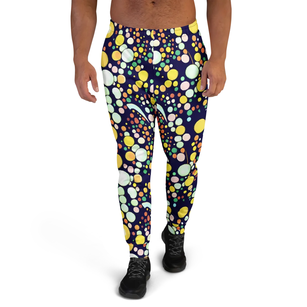 Cosmic Bubble Pop on Men's Joggers — Front