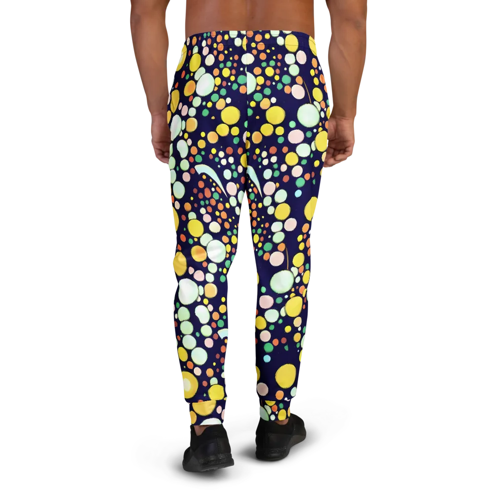 Cosmic Bubble Pop on Men's Joggers — Back