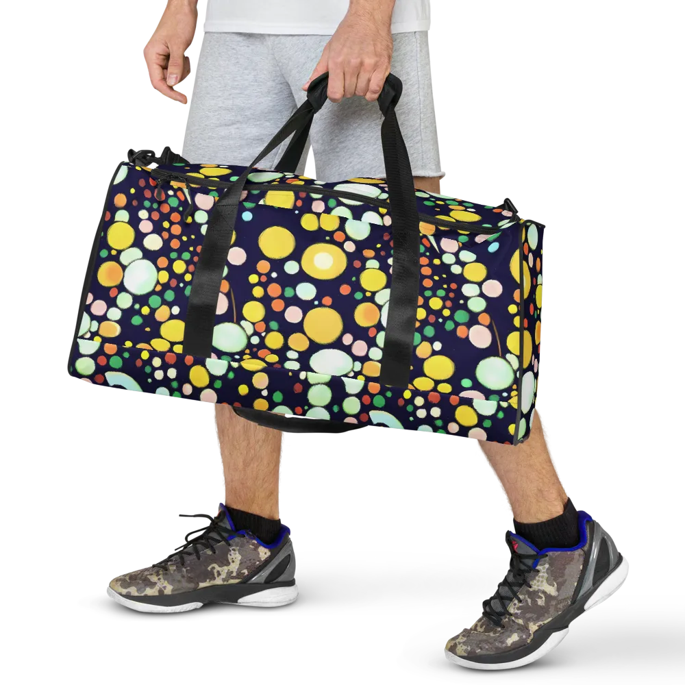 Cosmic Bubble Pop on Duffle Bag — Front