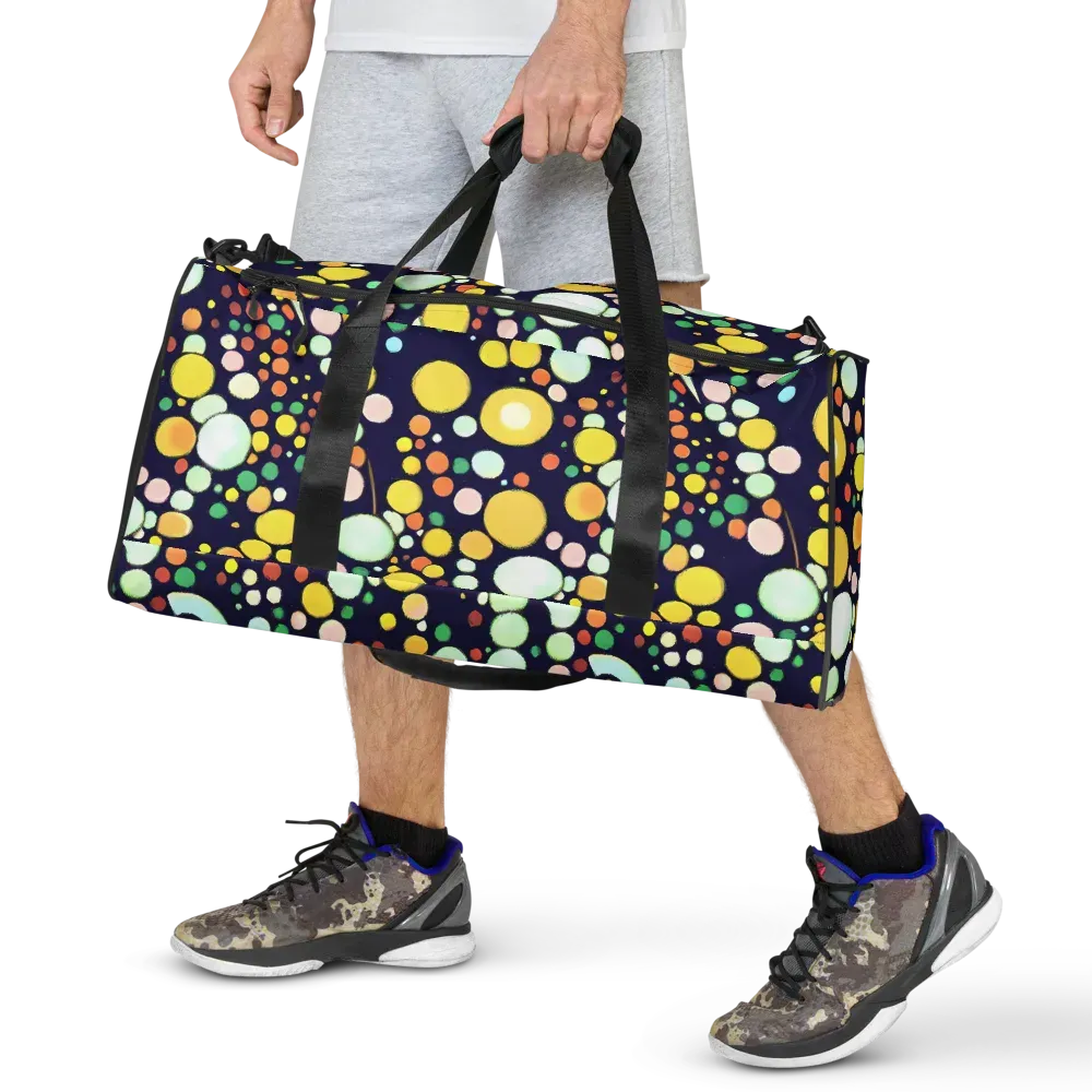 Cosmic Bubble Pop on Duffle Bag — Front