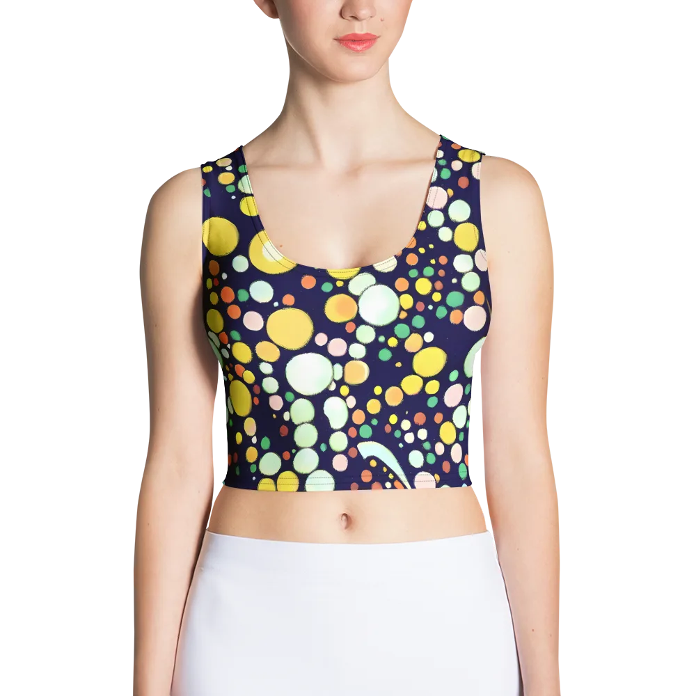 Cosmic Bubble Pop on Crop Top — Front