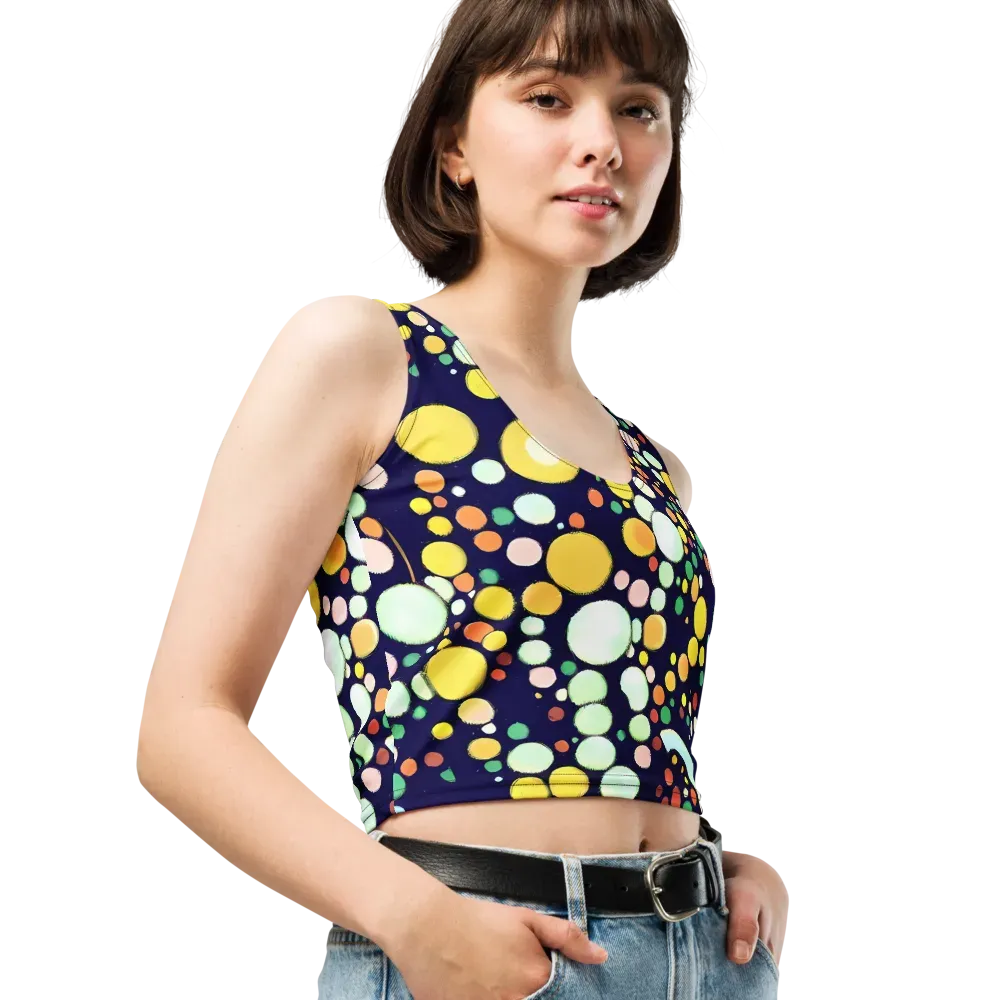 Cosmic Bubble Pop on Crop Top — Right Front