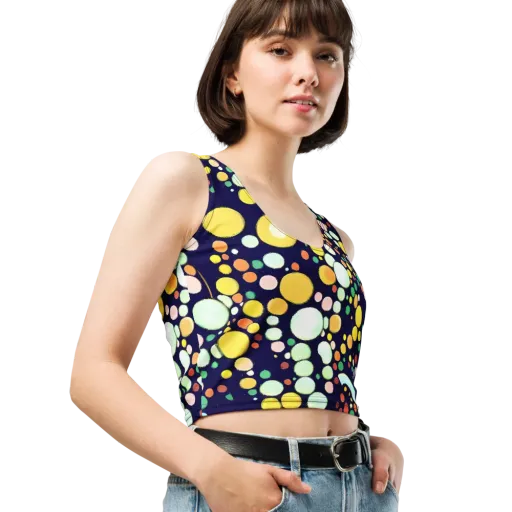 Cosmic Bubble Pop on a Crop Top