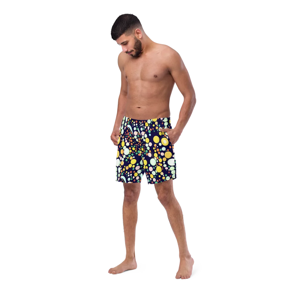 Cosmic Bubble Pop on Swim Trunks — Left Front