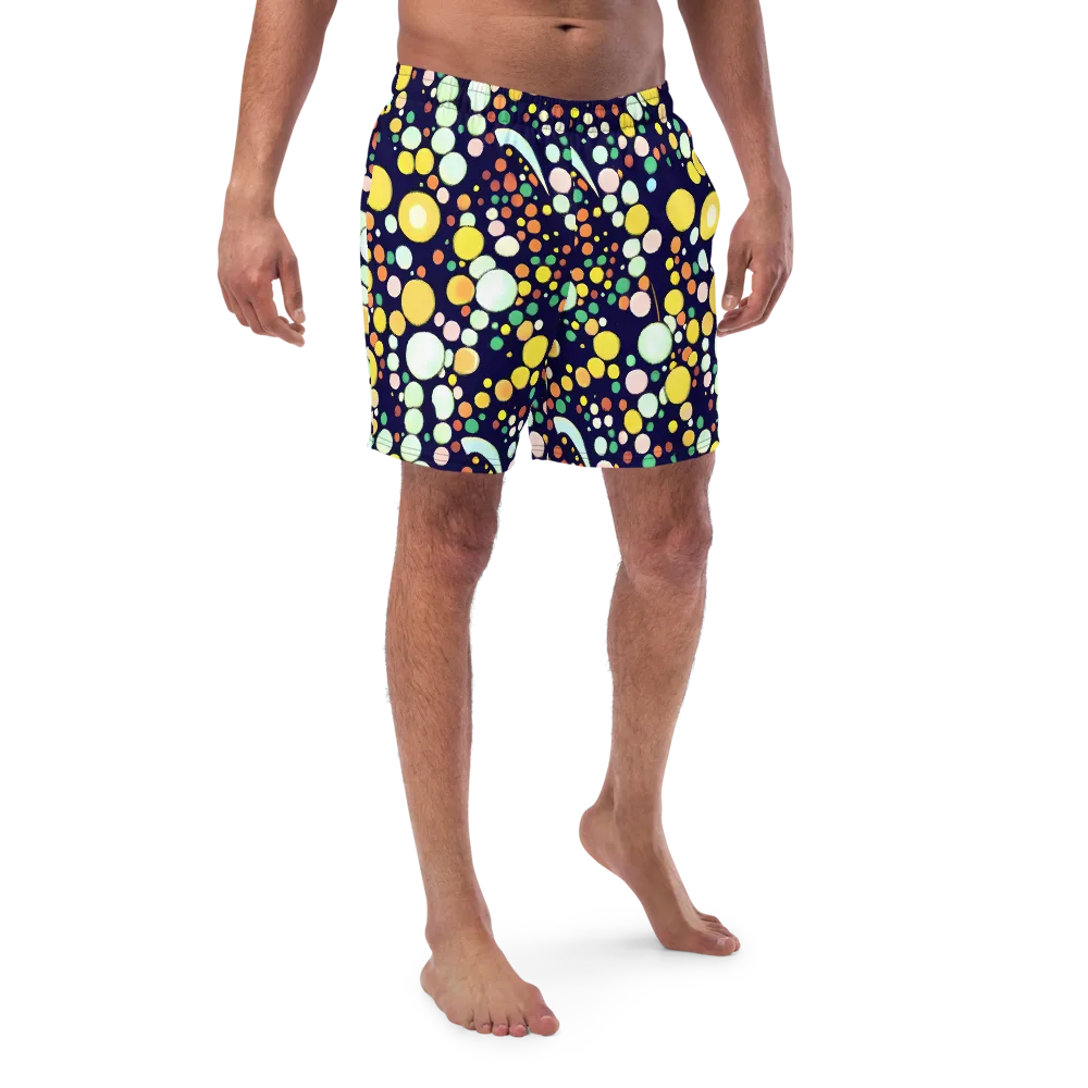 Cosmic Bubble Pop on Swim Trunks — Front