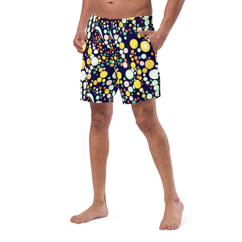 Cosmic Bubble Pop on Swim Trunks — Left Front
