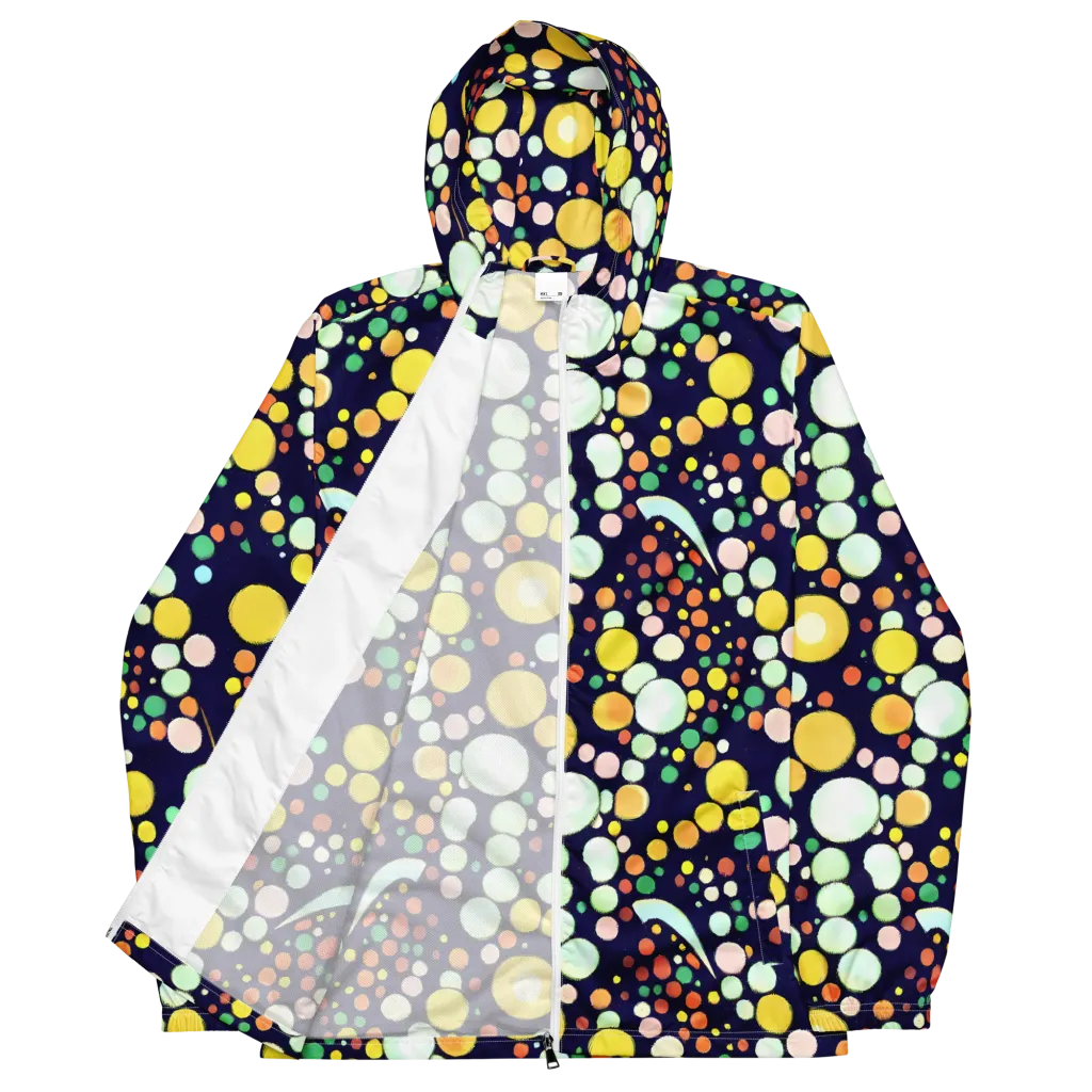 Cosmic Bubble Pop on Men's Windbreaker — Front