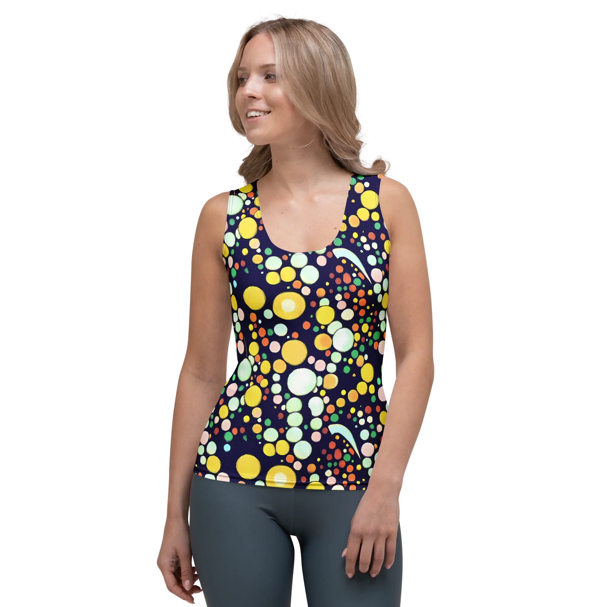 Cosmic Bubble Pop on Women's Tank Top — Front