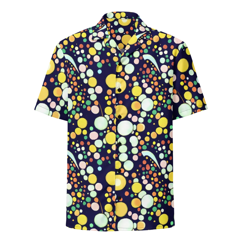Cosmic Bubble Pop on Button Shirt — Front