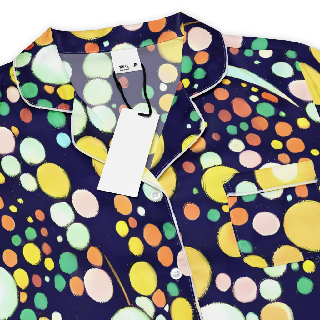 Cosmic Bubble Pop on Women's Short Sleeve Pajama Top — Product details