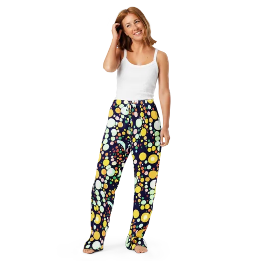 Cosmic Bubble Pop on a Women's Pajama Pants