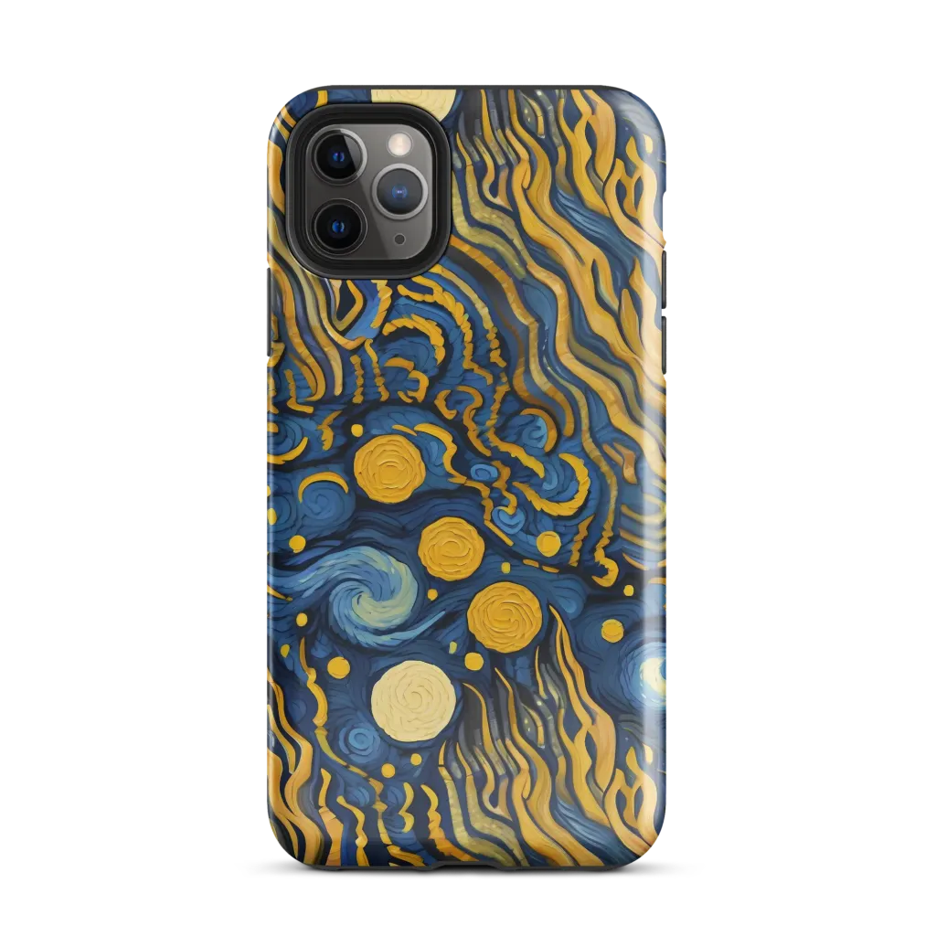 Gilded Tidal Bloom on Tough Case for iPhone® — Front