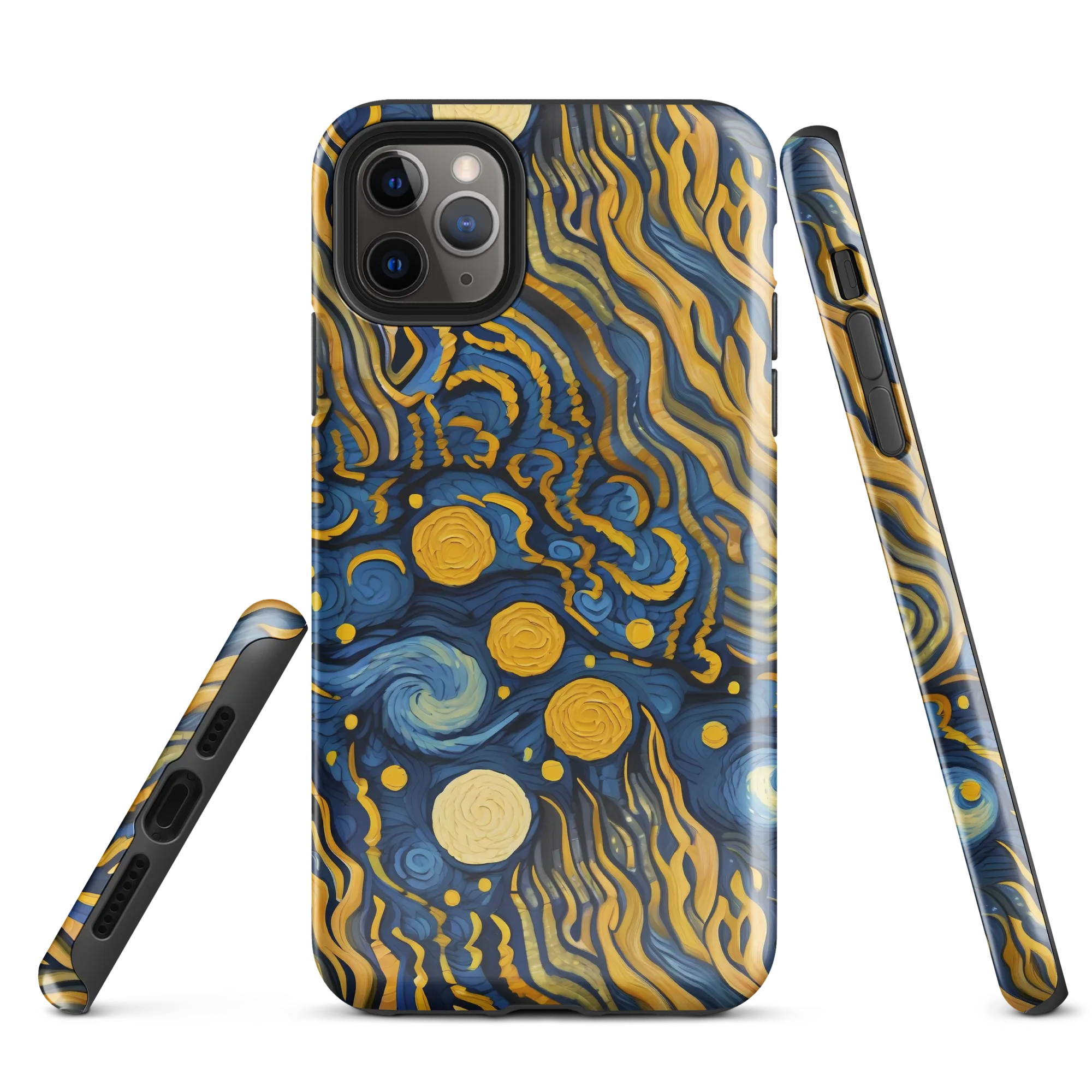 Gilded Tidal Bloom on Tough Case for iPhone® — Front