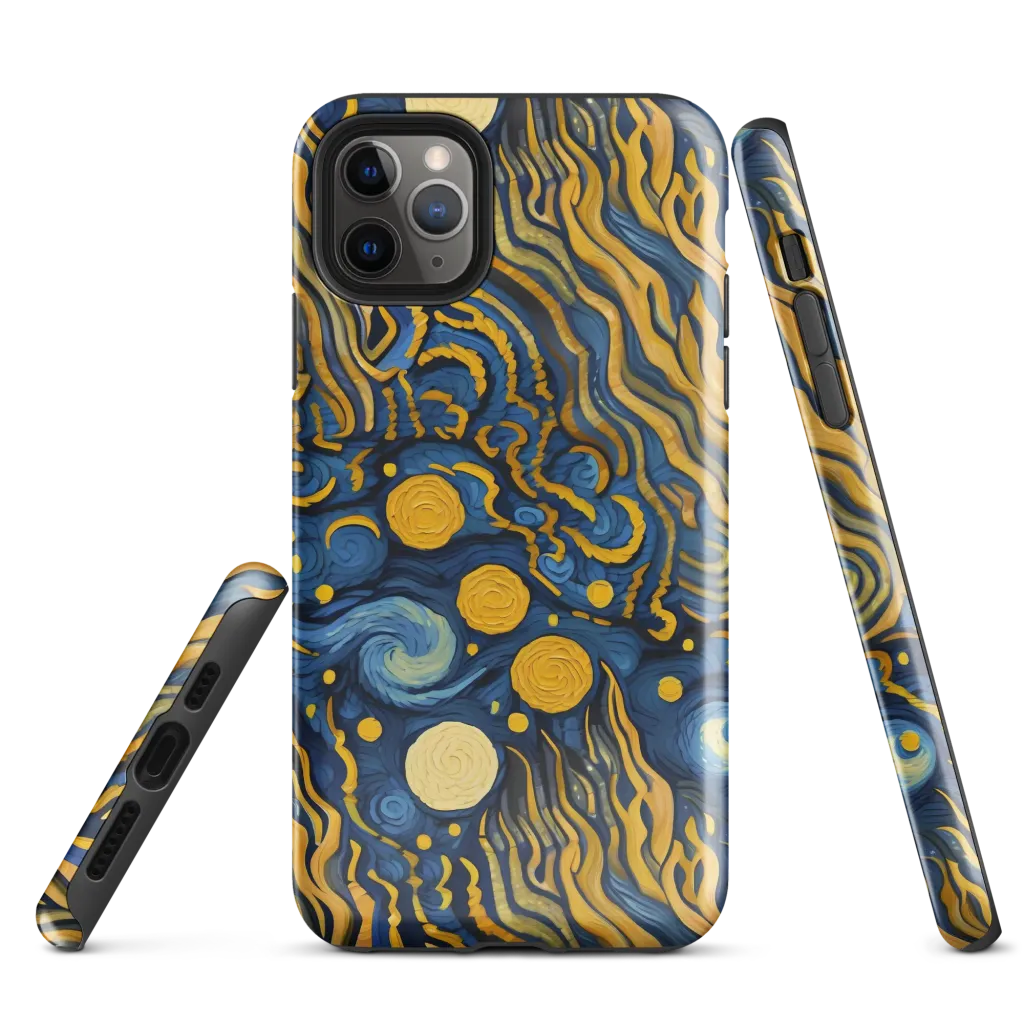 Gilded Tidal Bloom on Tough Case for iPhone® — Front