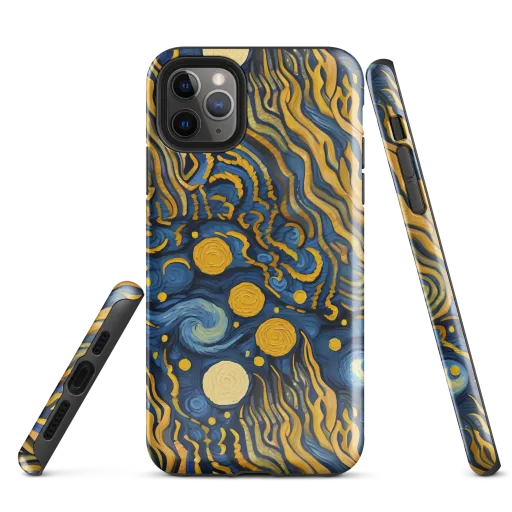 Gilded Tidal Bloom on a Tough Case for iPhone®