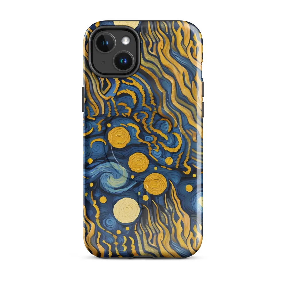 Gilded Tidal Bloom on MagSafe Tough Case for iPhone® — Front