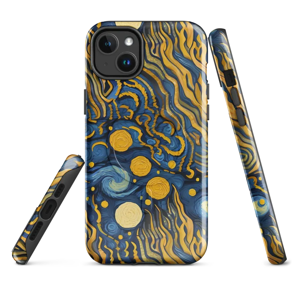 Gilded Tidal Bloom on MagSafe Tough Case for iPhone® — Front