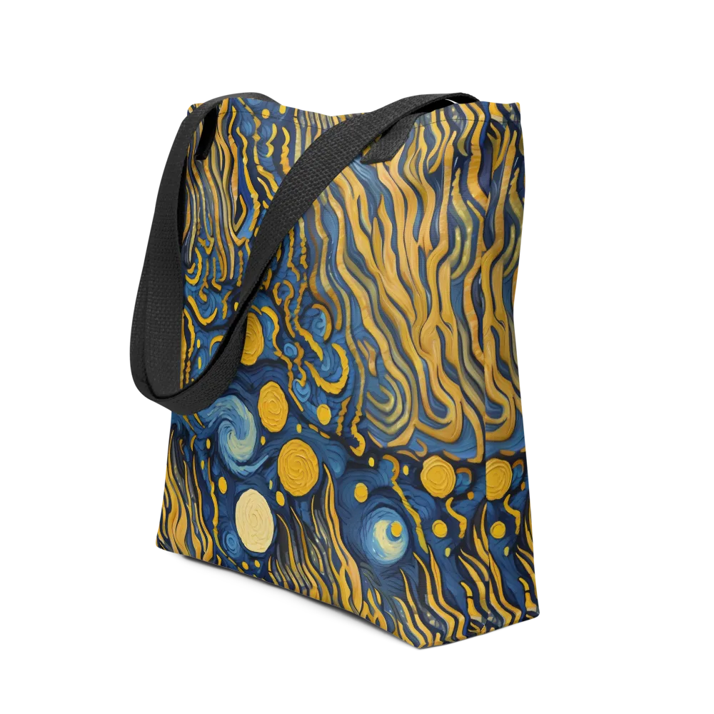 Gilded Tidal Bloom on Tote Bag — Front