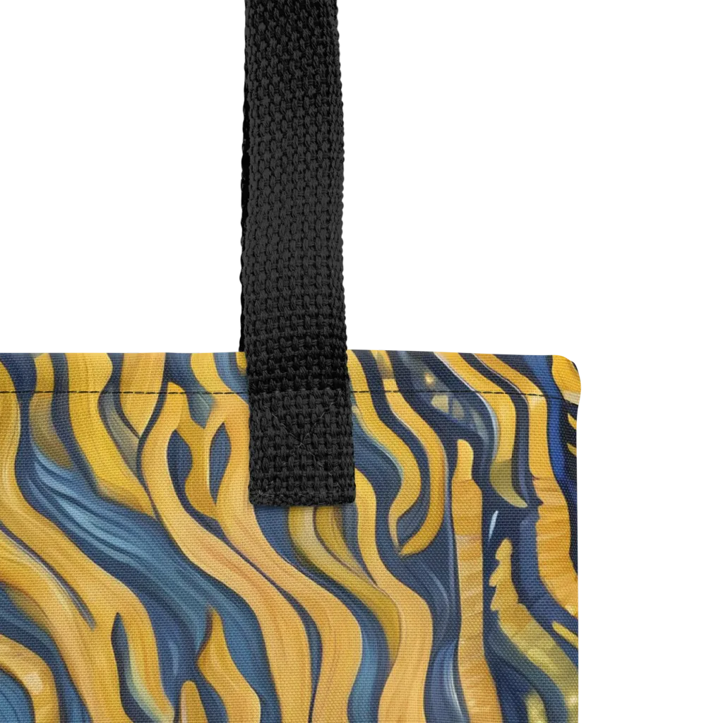 Gilded Tidal Bloom on Tote Bag — Product details