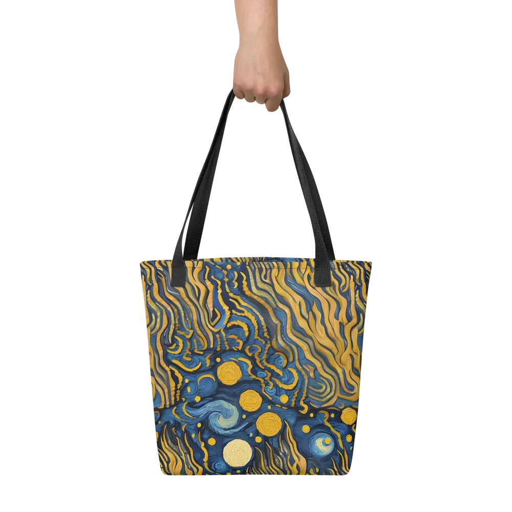 Gilded Tidal Bloom on Tote Bag — Front